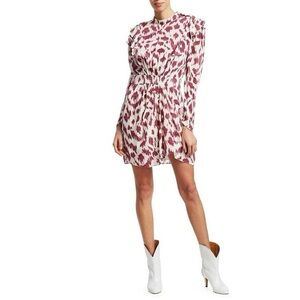 Isabel Marant Etoile ‘Yoana’ Printed Long Sleeve Ruffle Dress (US 4)